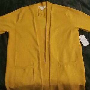 Mustard yellow cardigan